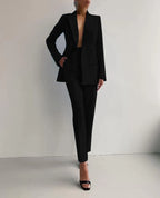Women’s Formal Suit Set – Blazer & Trousers Two-Piece