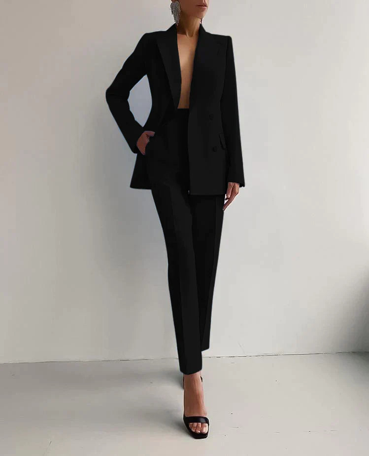 Women’s Formal Suit Set – Blazer & Trousers Two-Piece