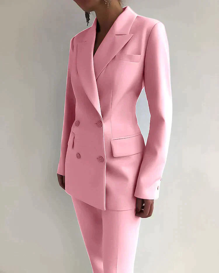 Women’s Formal Suit Set – Blazer & Trousers Two-Piece