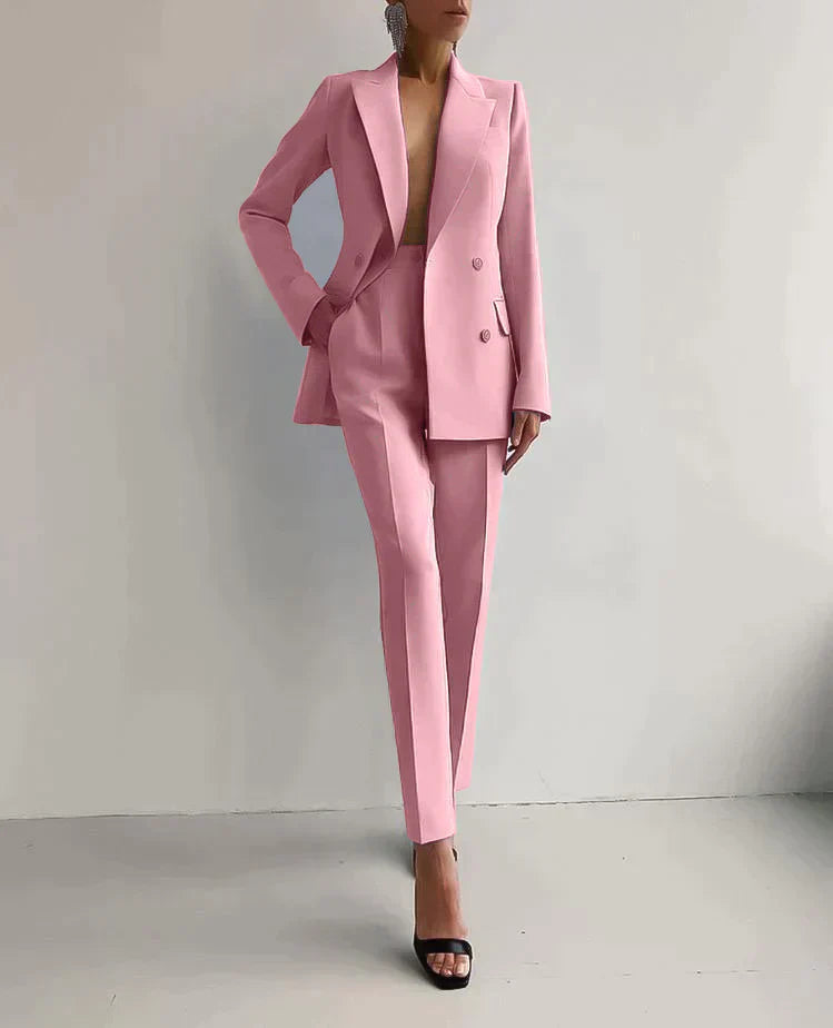 Women’s Formal Suit Set – Blazer & Trousers Two-Piece