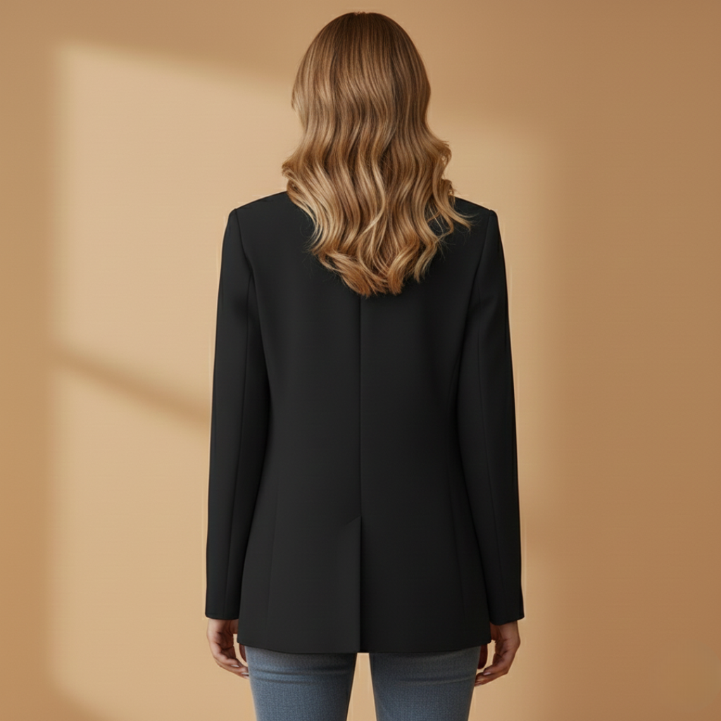 Women’s Notched Lapel Blazer - Boxy Fit, Perfect For Occassion or Events