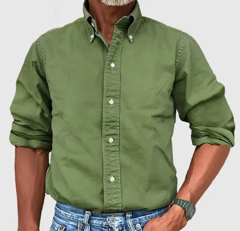 Ryan| Classic Long Sleeve Collar Button Down Shirt