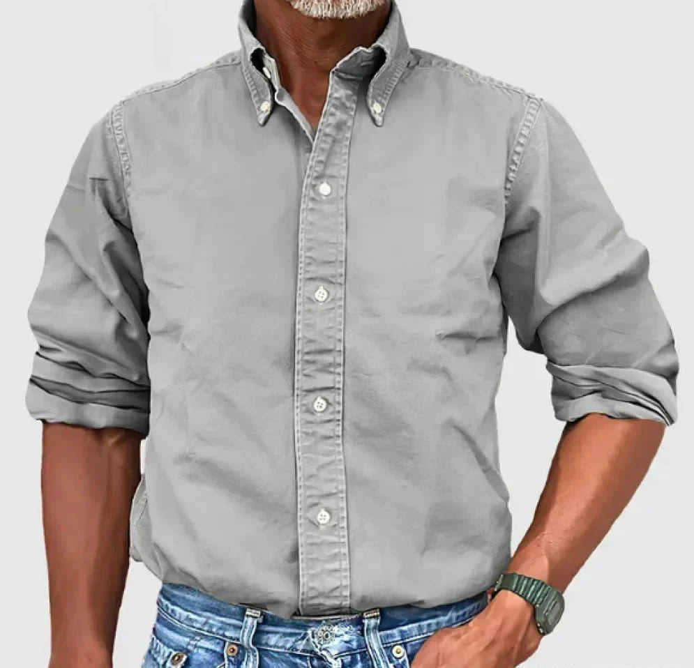 Ryan| Classic Long Sleeve Collar Button Down Shirt