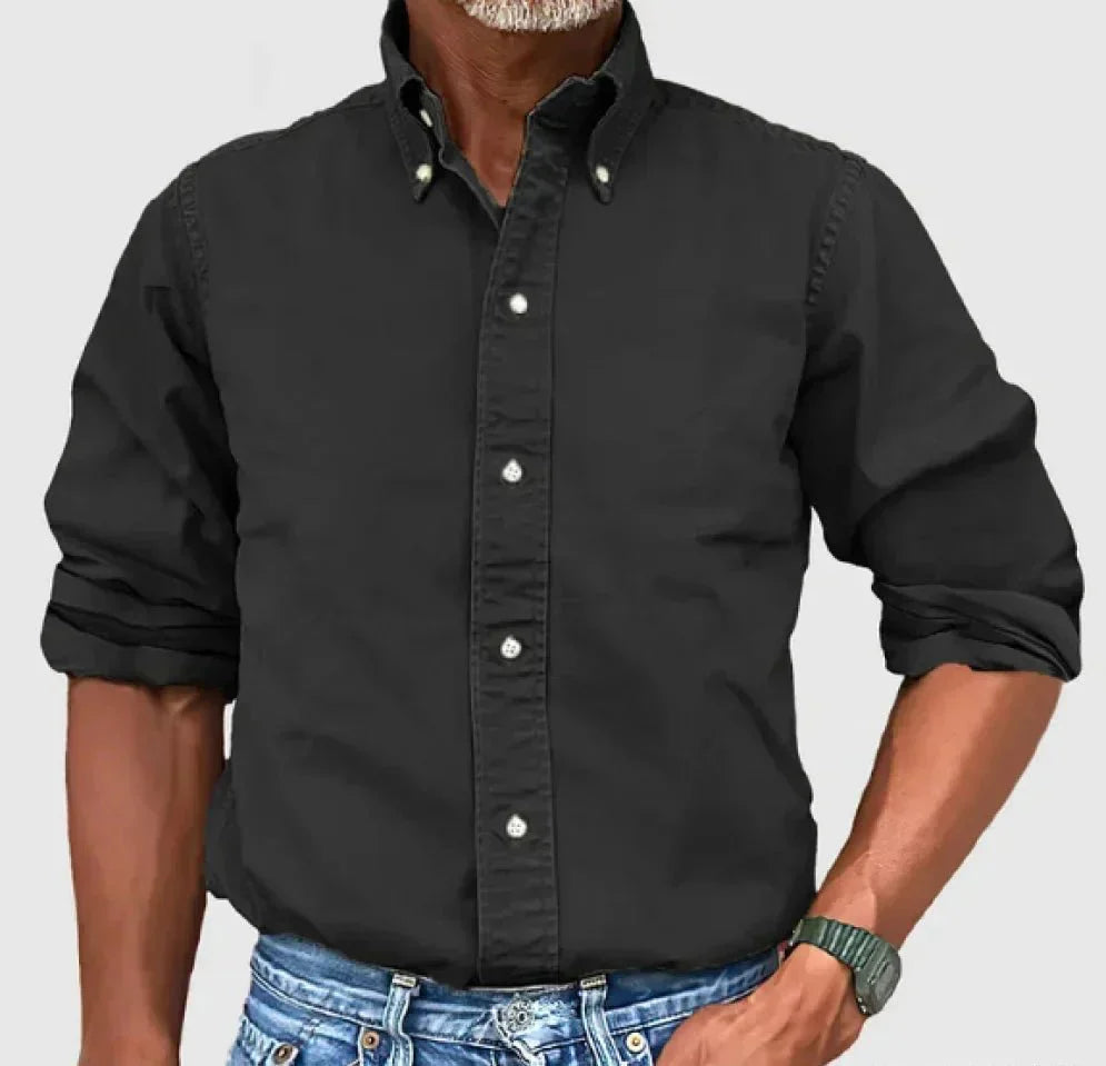 Ryan| Classic Long Sleeve Collar Button Down Shirt