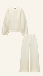 Women’s Wide-Leg Co-Ord Set – Matching Top & Pants Outfit