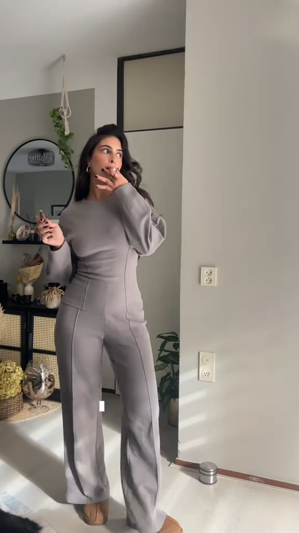 Women’s Wide-Leg Co-Ord Set – Matching Top & Pants Outfit