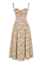 Women's Corset Midi Dress - Figure Flattering Sleeveless Style