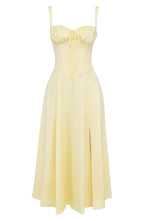 Women's Corset Midi Dress - Figure Flattering Sleeveless Style