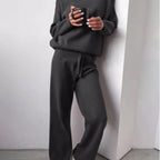 Women’s Relaxed Fit Two-Piece Pant Set – Comfortable Matching Top & Pants