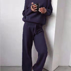 Women’s Relaxed Fit Two-Piece Pant Set – Comfortable Matching Top & Pants