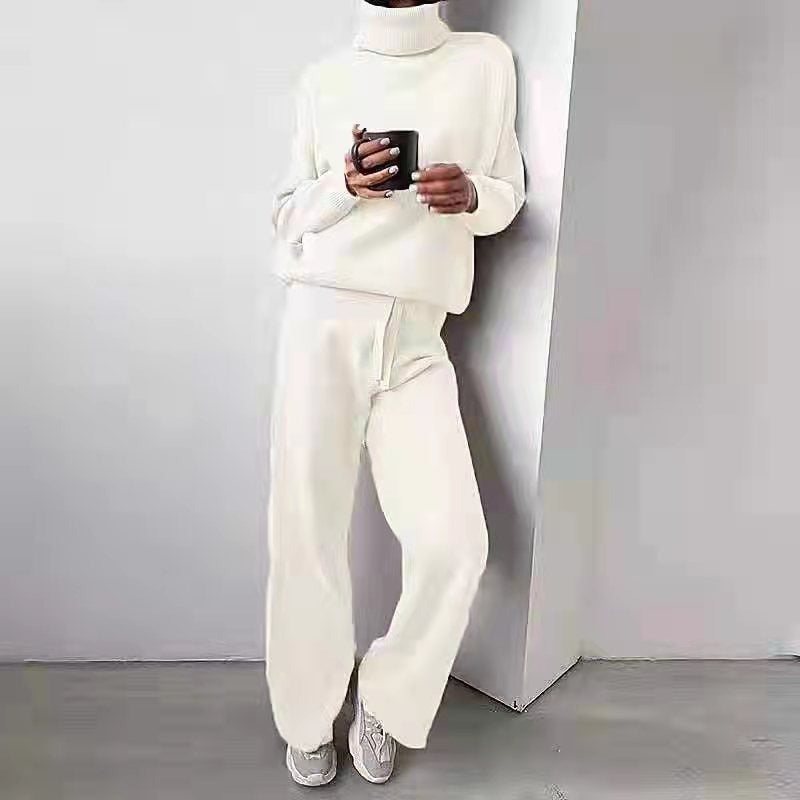 Women’s Relaxed Fit Two-Piece Pant Set – Comfortable Matching Top & Pants