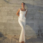 Women’s Two-Piece Skirt Set – Summer Holiday / Evening Outfit