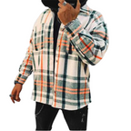 Men’s Plaid Jacket – Check Button-Up Shirt Jacket for Summer Weather